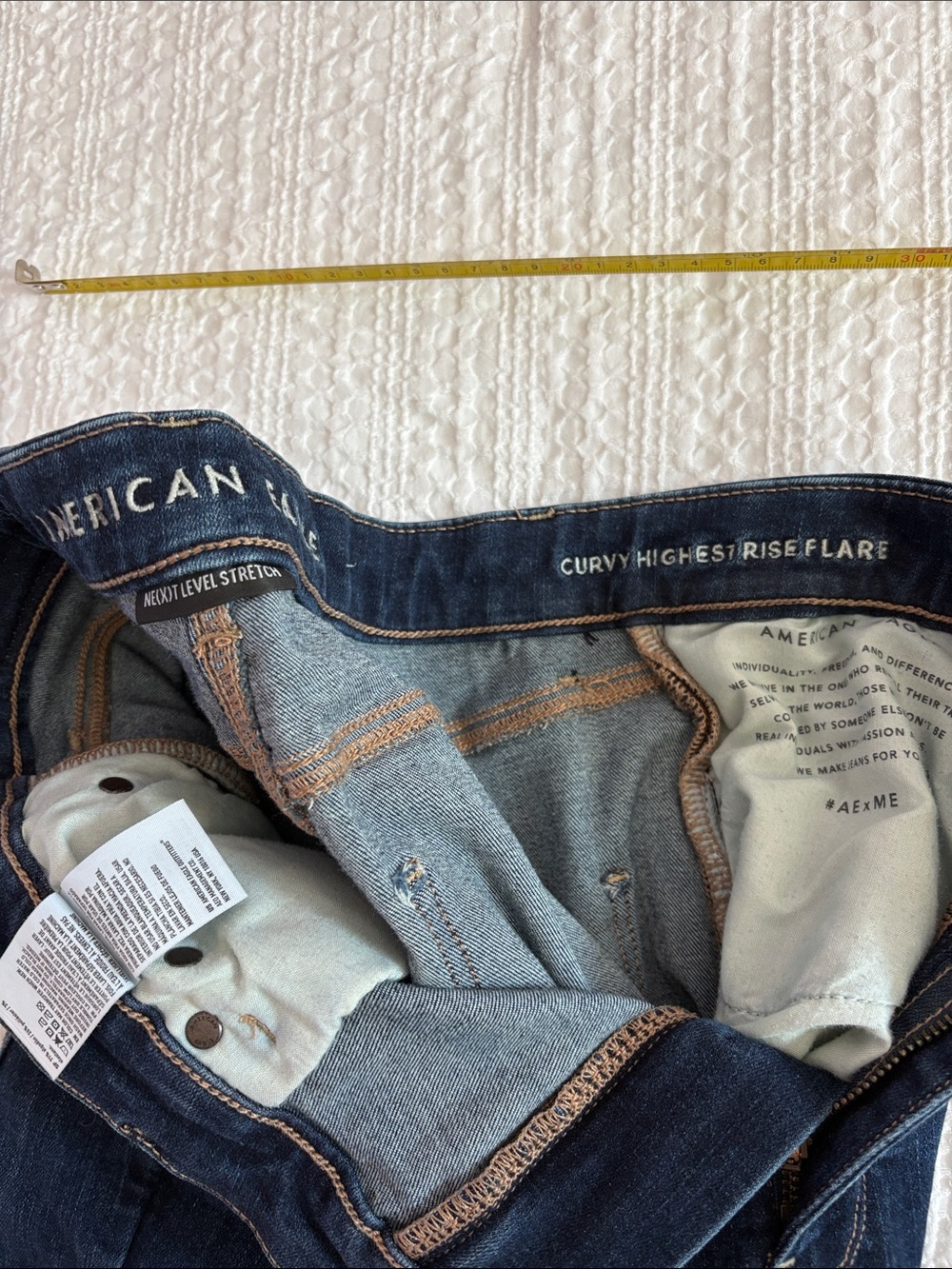 American Eagle Outfitters Curvy Highest Rise Flare Jeans - Picture 5 of 11